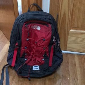 Red North Face Borealis Backpack